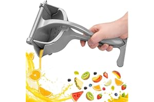 OISE ART STORE Trade Shop - Spremiagrumi Manuale A Leva in Alluminio con Contenitore Raccogli Succo Premuta