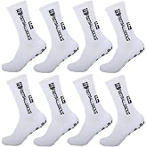 GWEOR 4 pares de calcetines deportivos antideslizantes, calcetines de agarre con puntos de goma, absorben el sudor y transpir