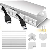 Stageek Cable Raceways, Multipack of 9 Pieces Adhesive Cable Raceways, 3.5 m, Easy Installation, Cable Channel, Cable Managem