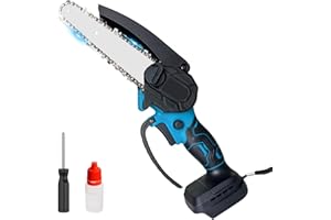 TEETOK Cordless Pruning Saw 6 Inch, Chainsaw Compatible with 18V Battery, Mini Chainsaw Battery Small Portable One-Handed Chainsaw for Garden Trees, Pliers Wood Cutting(Tool only, no Battery)