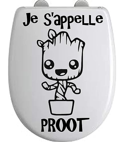 Sticker Murial Toilette Star Wars - Déco WC Drôle, PVC Étanche 28x30 Cm, Amovible