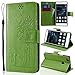 Produktbild SMART LEGEND Lederhülle für Huawei P9 Lite Ledertasche Hülle Grün Pusteblume Liebhaber Muster Schutzhülle Premium PU Leder mit Handschlaufe Flip Case Protective Cover Innere Weiche Silikon Bookcase Handy Tasche Schale mit Kartenfächer Magnetverschluß Standfunktion Etui
