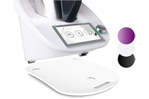 Niltava Gleitbrett für Thermomix TM6 & TM5 – Premium Acryl – Gleiter für Küchenmaschine – Müheloses Verschieben & Schutz für Geräte – Passgenau & Elegant – weiß