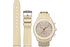 Niziruoup Cinturino Gomma per orologio Omega x Swatch MoonSwatch Speedmaster 20mm TPU Cinturino Curvo di Ricambio Cinturino Originale Swatch Moonswatch Speedmaster Senza lacune per uomo