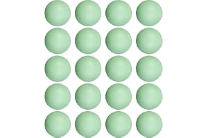 Lot de 20 globes de tennis de table phosphorescentes de 40 mm pour fête, famille, école, jeu en plein air, débutants, adultes et athlètes