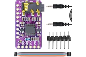 DAOKAI PCM5102 moduł dekoder DAC Stereo konwerter cyfrowy na analogowy interfejs I2S IIS, format PHAT, cyfrowy odtwarzacz audio, moduł głosowy do Arduino