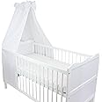TupTam Baby Cot Canopy with Crown and Bow, White, ca. 160x240 cm