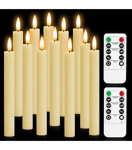 DRomance Candeline Led A Forma Di Fantasma Per Halloween - Confezione Da 2, In Vera Cera Con Telecomando E Timer