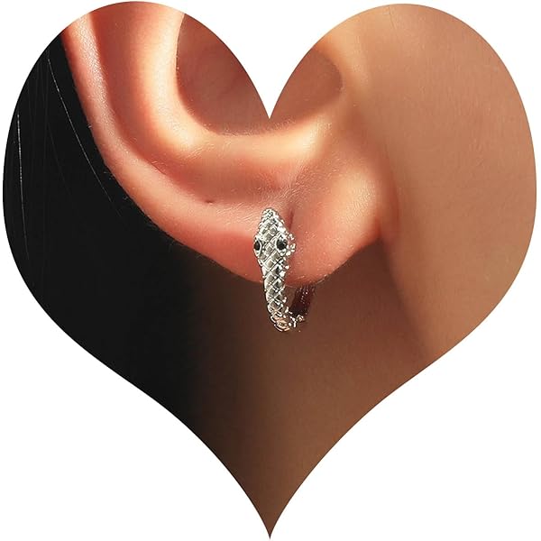 Inateannal Boucles D'oreilles Pendantes Serpent En Cristal Boucles