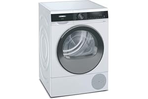 Siemens WQ33G2D40 iQ500 - Secadora de bomba de calor (8 kg, tecnología AutoDry, secado suave y preciso, programa Super40, sistema de tambor SoftDry)