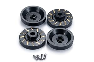 ZuoLan 4pcs Heavy Duty Brass Wheel Hex Adapter 5 mm for Axial SCX24 AXI90081 AXI00001/AXI00002/AXI00005 1/2th RC Crawler Car Upgrades Accessories