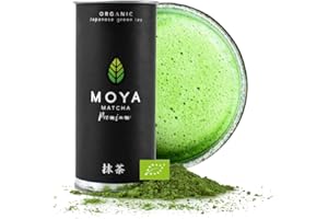 Moya Matcha thé matcha biologique 100% Moya Matcha Thé Vert Poudre du Japon | 30g Premium Récolté dans la Région Uji | Qualité de Cérémonie (I) | certifié agriculture organique
