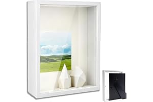 Djup Fotoram, 20 x 25 cm, med transparent akrylpanna, djup 3D-objektram på 3 cm, stereoskopisk kvadratram, väggar, hantverk