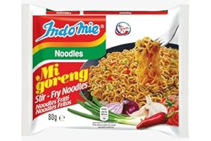 INDOMIE Indo Mie - Mi Goreng - Paquete de noodles fritos, 80 g (paquete de 5 unidades)