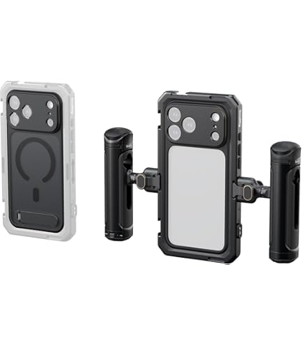 Honbobo Supporto per telefono accessori per DJI RS 4 Mini, supporto magnetico pieghevole per telefono con attacco a vite da 1/4 per iPhone/Android/Samsung Phone (scarpa fredda