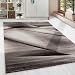 Produktbild Kurzflor Guenstige Teppich modern geometrisch Lienien Schatten Muster Braun Mocca Beige Creme meliert 5 Groessen Wohnzimmer, Gästezimmer , Flur, Schlafzimmerm, Kueche, Läufer, Größe:80x150 cm