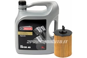 2PARTS KIT TAGLIANDO OLIO MOTORE ORIGINALE SYNTHETIC A5 5W-30 5 LITRI + FILTRO OLIO 5W30716/2