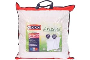 DODO - Lot de 2 Oreillers Ultra Doux 60x60 cm - Confort Moelleux - Enveloppe 100% Polyester Toucher Peau de Pêche - Garnissage 100% Polyester Volupt'Air - Lavable en Machine à 40°C
