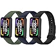 SenMore 3 PCS Silicone Band for Redmi Smart Band Pro Strap, Waterproof Breathable Fitness Strap Replacement Strap Compatible with Xiaomi Redmi Smart Band Pro Accessories