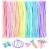 Ş&ouml;nil Pastel Renkler 30 cm 100 l&uuml; 1 Paket Pastel Renkli T&uuml;yl&uuml; Tel Peluş Tel 30 cm Elişi Okul Projeleri S&uuml;sleme