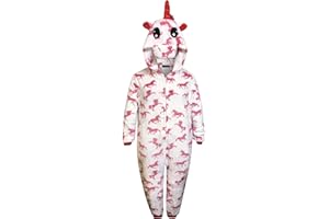 LIVE IT STYLE IT Enfants Licorne Onesie Pyjama Confortable pour Filles Dors Bien garçon Cadeaux pour Les Enfants Combinaison Animal Habillage Costume