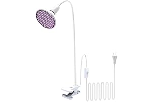 QIANYAN 300nm - 400nm UV LED Glühbirne, UVA UVB UVC Glühbirne für Erhöhungen Chlorophyll, 360° Schwanenhals Voll Ultraviolet LED Pflanzenlampe für Zimmerpflanze Blüte, Fruchtbildung, Keimung