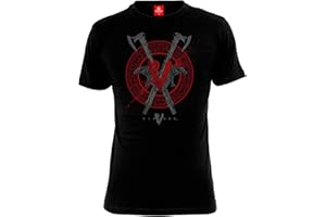 Vikings Axe & Raven Männer T-Shirt schwarz Fan-Merch, TV-Serien, Wikinger