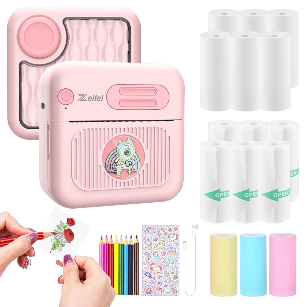 ZEITEL Mini Bluetooth Thermal Printer Review - Portable and Versatile Printing Solutions