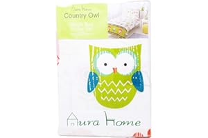 AuraHome Childrens Country Owl Duvet Cover and Pillowcase Set (Single)