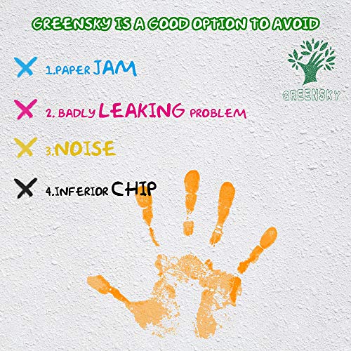 greensky 4  Pack REMANUFACTURADO PARA HP 953  953  x l cartuchos de tinta de repuesto para HP OfficeJet Pro 7740  8710  8720  8725  8728  8730  8740   1  negro 1  Cian 1  Magenta 1  Amarillo 