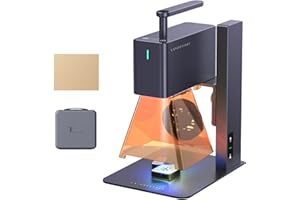 LaserPecker L2 Graveur Laser 60W Machine à Graver Laser Portable Gravure Laser Puissance Laser de 5W 36000mm/min Point de Compression 0.05mm Laser Engraver pour Bois Cuir Verre Ardoise, avec un Sac