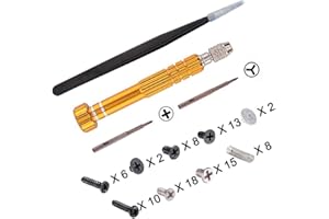 eXtremeRate Cross Opening Screwdrivers Kit, Assemble Disassemble Tools Set with Springs and Tweezers Screws for Nintendo Switch Console Joy Con
