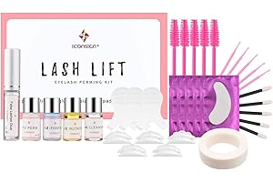 BESTAUTY Rehaussement Cils, Kit de Rehaussement de Cils Semi-permanent, Lash Lift Professionnel, Imperméable, Cils Recourbés Longue Durée,Soin des Cils Salon