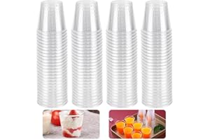 Kleemeiero 200PCS Verres à Shot Réutilisables en Plastique 30ML Verre à Liqueur Shooter Réutilisable Gobelets de Service Réutilisables Verres à Liqueur Réutilisables pour Dégustation, Fête