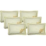 Kuber Industries Embroidery Design 6 Piece Cotton Pillow Cover Set -17"x27" (Cream) Luxury Pillow Covers - CTKTC040279