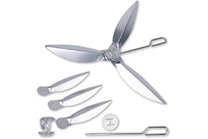 NQEUEPN 22-1/2 Pouces Kit de Système de Nettoyage One-Touch pour Weber, 7444 Pièces de Rechange pour Barbecue pour Weber Épais Résistant à la Chaleur pour Weber Barbecue au Charbon de Bois