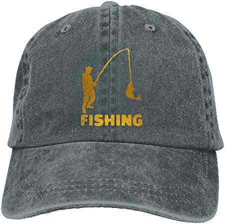 Ikserter Gold Fishing Adult Sport Adjustable Baseball Cap Cowboy Hat