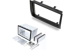 Audioproject A421 - Car Radio Bezel Set Double DIN Compatible with FIAT Ducato Citroen Jumper Peugeot Boxer from 2006 - Metal Installation Slot Car Radio Bezel Black