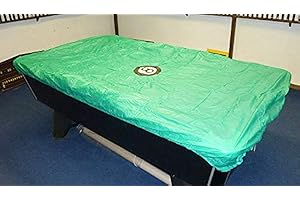 cueball16 Heavy Gauge Soft Vinyl 8 BALL Design Green Cover For 6-7ft English Pool Tables