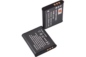 DSTE ELECTRON DSTE 2PCS LI-50B Batería y Cargador Compatible con Olympus Stylus 9000, Stylus 9010, SZ-10, SZ-11, SZ-12, SZ-15, SZ-20