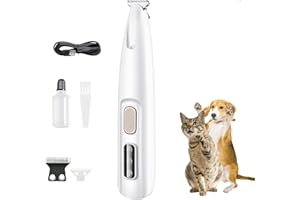 AWLVE Activ'Pet Tondeuse à pattes - Tondeuse Silencieuse pour Chiens et Chats, LED Intégrée, Rechargeable USB, Étanche Elimine Précision et en Douceur l'excès de Poils