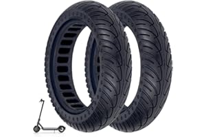 BITUME Pneus Plein Trottinette Électrique Xiaomi M365, M365 Pro, 1S, Pro2, Essential, 3 | 30% plus confortable | Pneu Solide Increvable 8,5 Pouces Trottinette Électrique Roue Avant Arrière (2 Pneus Confort+)