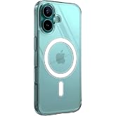 Minesk iPhone 16 Plus i&ccedil;in Magsafe ile Uyumlu Şeffaf Kılıf Kristal Berraklığında Materyal Polikarbonat Arka Kısım ve Silikon 