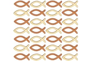 Dtaeye DIY Wooden Fish 200 Pezzi Tavolo in ​Legno di Pesce ​Decorativo Legno di Pesce Decorazione ​Legno a Forma Pesce per la Tavola a Forma di Pesci Decorativi Pesciolini Decorativi Cresima