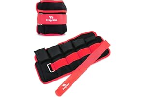 FRAGRAIM Pesi per Caviglie Regolabili, Polsiere Pesi 1-1,5/2/3/4/5/6/8/10 KG Coppia con Coppia con Peso Rimovibile per Jogging, Ginnastica, Aerobica, Terapia Fisica, Allenamento di Resistenza