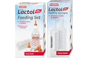 ABNOBA Alpha Dog Lactol Feeding Bottle & Syringe Set Puppy Dog Kitten Whelping Milk Set