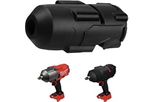 GIONAR High Torque Impact Wrench Boot for Milwaukee M18, Protective Rubber Boot Cover for M18 1/2" Fuel Impact Wrench 2767-20/2863-20 (Black)