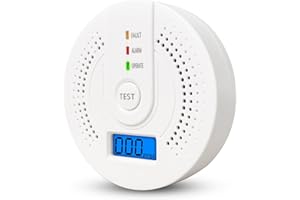 RAHOLY Carbon Monoxide Detector,Carbon Monoxide Alarm，CO Detector With LED display，CO Alarms Monitor for Home Safety,Disaster prevention supplies(AA Battery NOT Included)