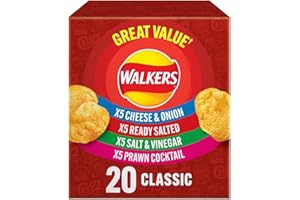Walkers Classic Variety Multipack Crisps Box 20x25 g