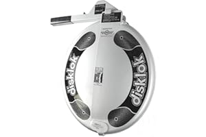 FESTIVE LIGHTS Disklok Car Steering Wheel Full Cover Security Anti-Theft Lock Police Approved (Small 35cm - 39cm, Silver)